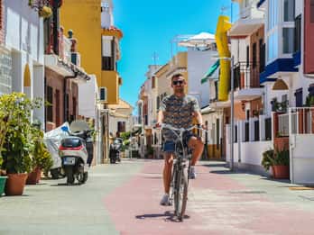 Malaga: El-sykkeltur til Castle Hill og fiskerlandsbyen
