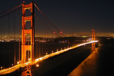 San Francisco: Vuelo nocturno privado sobre la bahía de San Francisco
