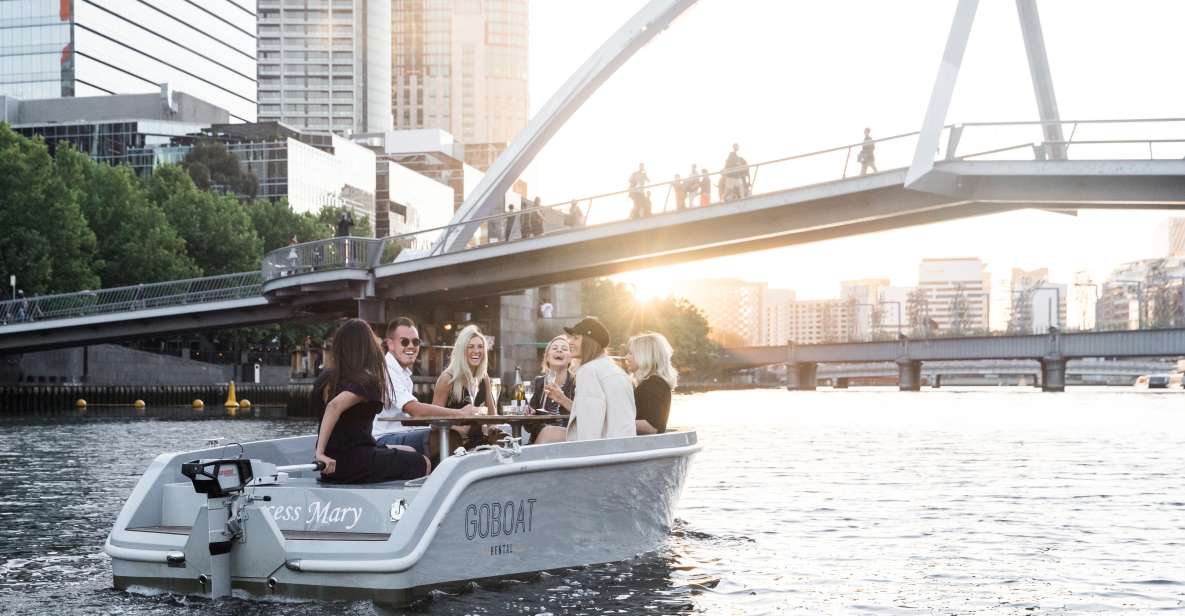Melbourne: Electric Picnic Boat Rental on the Yarra River