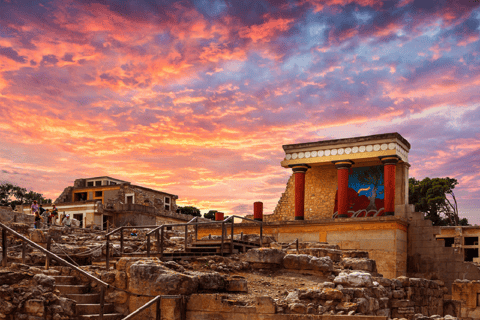Heraklion: Palazzo di Cnosso, Museo di Heraklion e tour del mercato