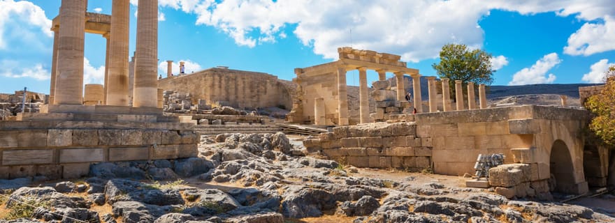 Rodi: Biglietto d'ingresso all'Acropoli di Lindos e audioguida opzionale