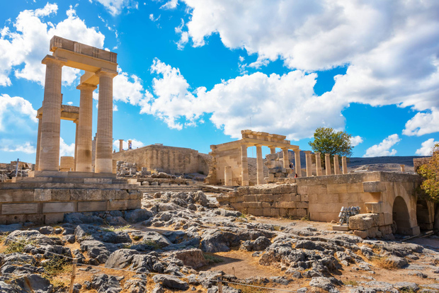 Rodi: Biglietto d'ingresso all'Acropoli di Lindos e audioguida opzionale