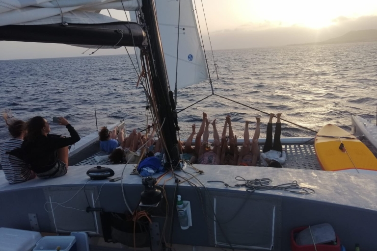 Playa Blanca: Private Catamaran Tour with SUP and Snorkeling 3-hour Tour