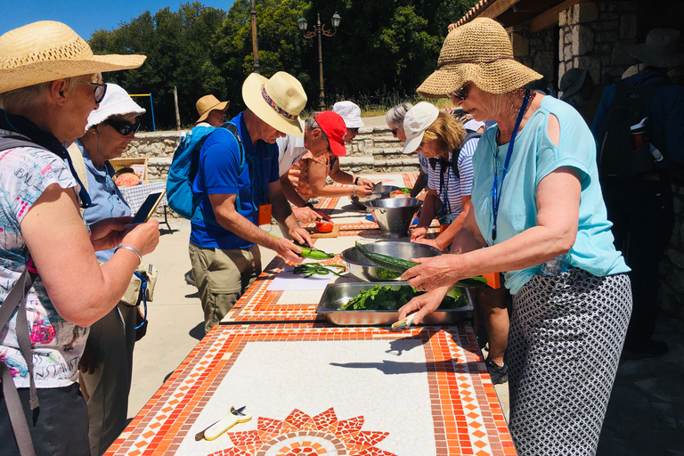 Matlagningskurs-lunch i en Agrotourism-enhet, Arcadia, GreklandMatlagningskurs-lunch i en agroturism-enhet, Arcadia, Grekland