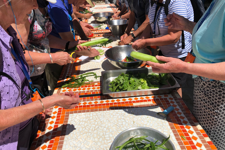 Matlagningskurs-lunch i en Agrotourism-enhet, Arcadia, GreklandMatlagningskurs-lunch i en agroturism-enhet, Arcadia, Grekland