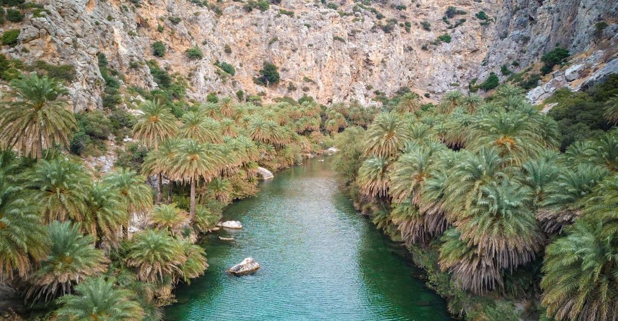 Rethymno, Preveli Strand Damnoni Strand Kourtaliotiko Tagesausflug - Hizvo