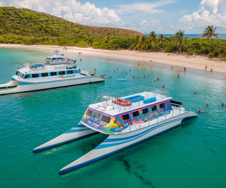 De Fajardo: excursão de catamarã de dia inteiro às Ilhas Culebra