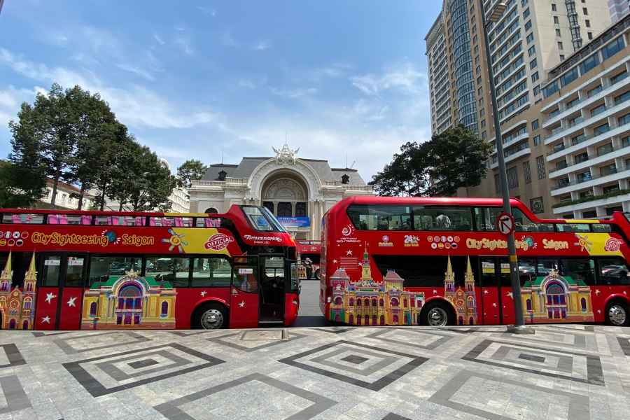 Saigon: City Sightseeing Hop-On/Hop-Off-Bustour. Foto: GetYourGuide