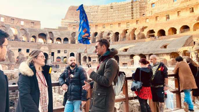 Roma: tour del Coliseo, el Foro y monte Palatino opcional