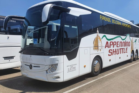 Bologne : Transfert en bus de l'aéroport Marconi à/de la ville de FlorenceSingle de Florence City à l'aéroport de Bologne Marconi