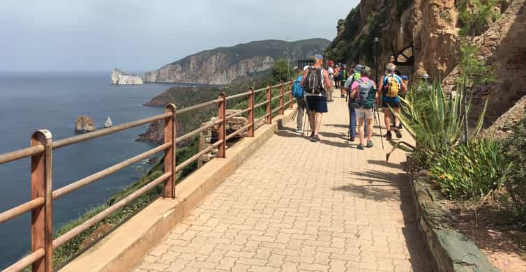 Landscape at Porto Corallo in Nebida and the coast of