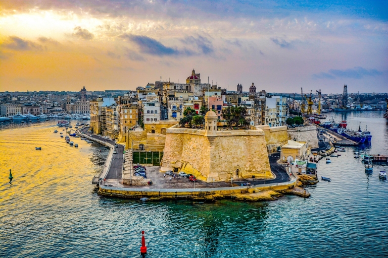 Von Sliema aus: Valletta und Drei-Städte-Hafenrundfahrt