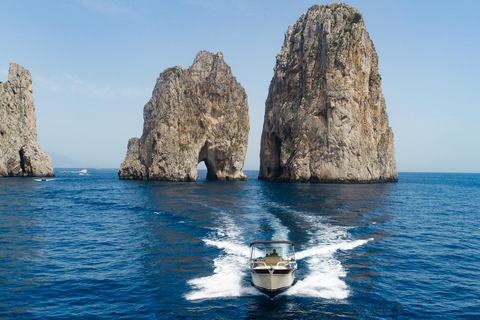 From Sorrento: Private Boat Ride to Capri with Snorkeling