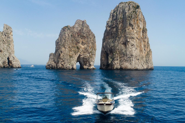 From Sorrento: Private Boat Ride to Capri with Snorkeling