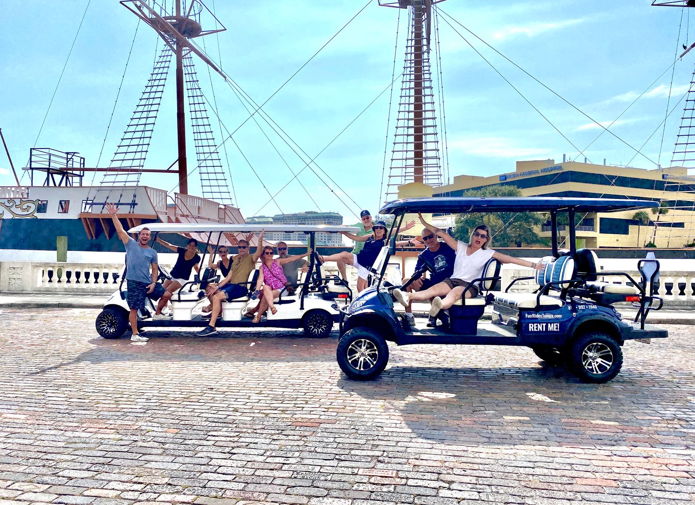 Tampa: Guidet byrundtur i Deluxe Street Golf Cart