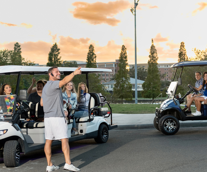 Tampa: tour guidato della città nel carrello da golf Deluxe Street