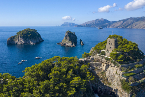 Au départ de Sorrente : Positano & Amalfi Croisière privée au champagne