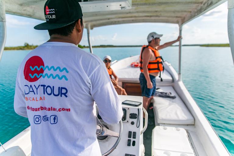 Bacalar: 3 Hour Boat Trip with Swimming & Drinks Standard Rate