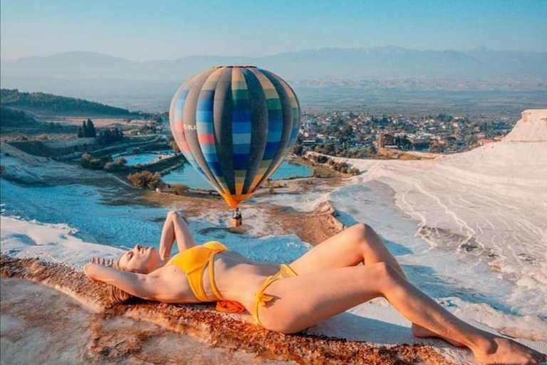Efeze+Pamukkale in één dag+optionele luchtballonvaartEfeze+Pamukkale+Hot Air Ballon Tour in één dag