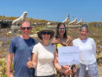 Au départ de Naxos : Excursion d'une journée à Delos et Mykonos avec guide agréé