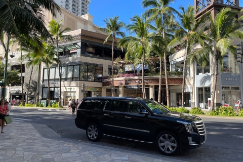 Aéroport d'Honolulu : transfert privé depuis/vers Waikiki en SUVTransfert privé en SUV des hôtels de Waikiki à l'aéroport