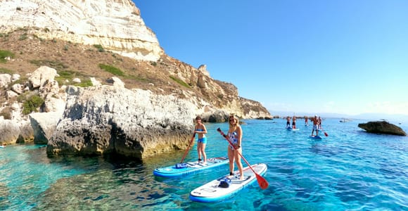 Cagliari: Stand Up Paddleboarding (SUP) Tour & Schnorcheln