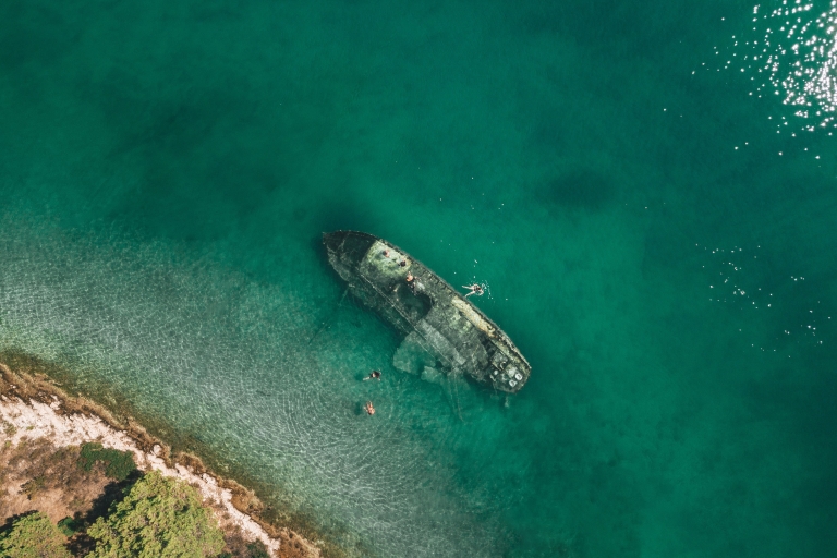 Ze Splitu: rejs statkiem po Błękitnej Lagunie i Trogirze z nurkowaniem