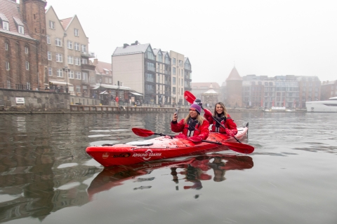 Gdansk: tour de kayak de invierno con té caliente