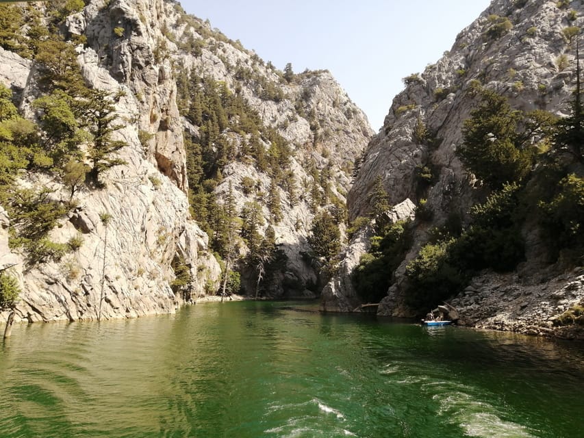 From Belek Green Canyon Boat Trip With Lunch And Drinks Getyourguide