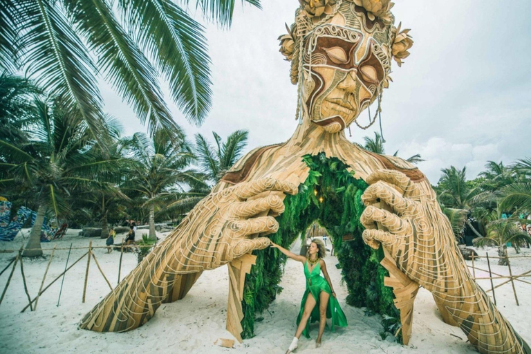 Cancun: Tulum, Casa Tortuga, and Mother Nature Statue
