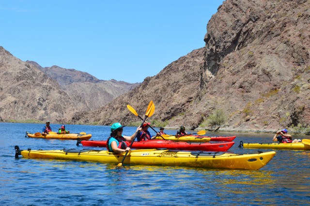 Visit From Las Vegas Guided Emerald Cave Kayak Tour in Hoover Dam, Nevada, USA