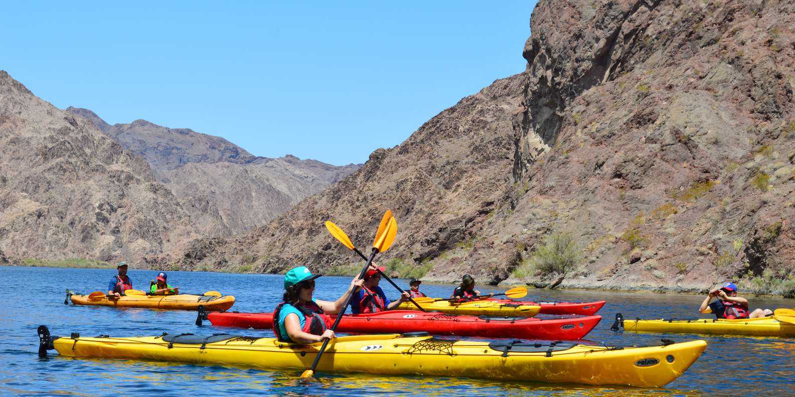 Evolution Expeditions full-day Hoover Dam Hot Springs kayak tour, Black Canyon