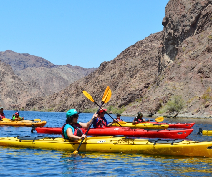 Au départ de Las Vegas : Excursion guidée en kayak dans la grotte d'Emerald