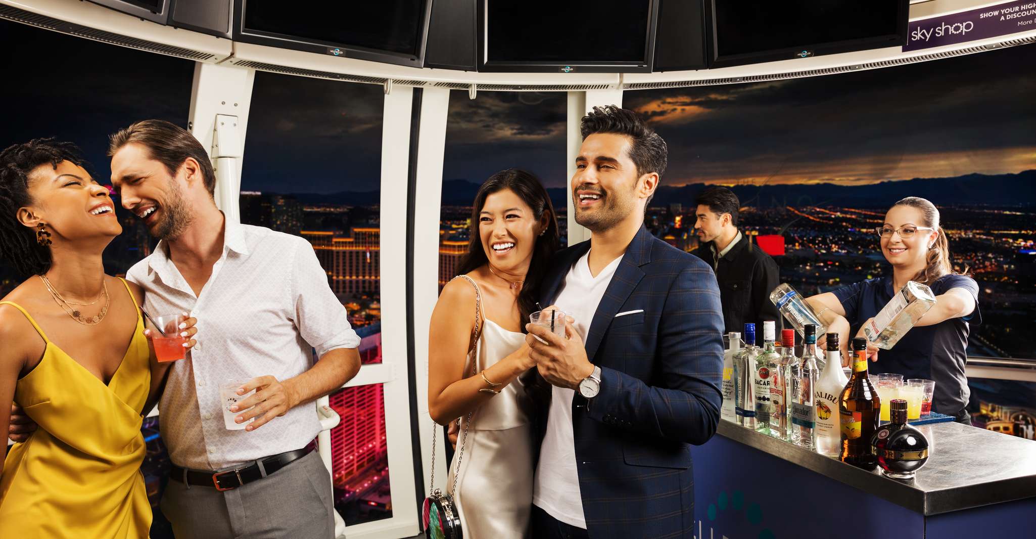Las Vegas: High Roller Entry Ticket with In-Cabin Open Bar