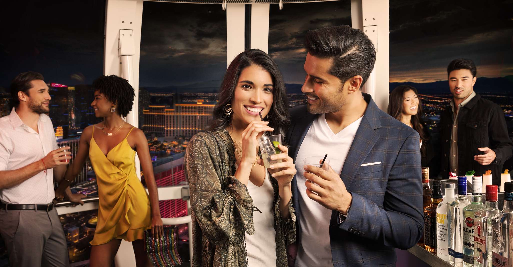 Las Vegas, High Roller Entry Ticket mit In-Cabin Open Bar - Hizvo