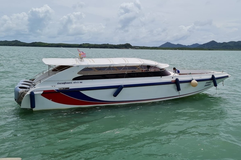 Krabi : Transfert en Speedboat entre Ao Nang et Phi PhiTransfert en bateau rapide de Phi Phi à Ao Nang