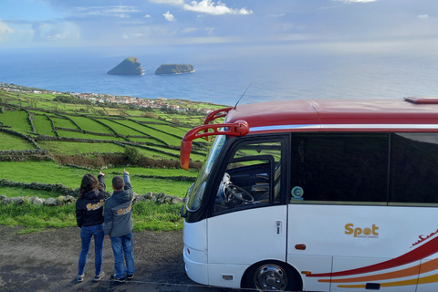 Terceira - Gruppo privato - Tour guidato in autobus di mezza giornataDa Angra do Heroísmo: tour in autobus delle attrazioni dell&#039;isola di Terceira