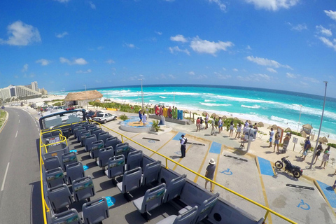 Cancún: Hop-on Hop-off Bus Tour with Submarine Trip