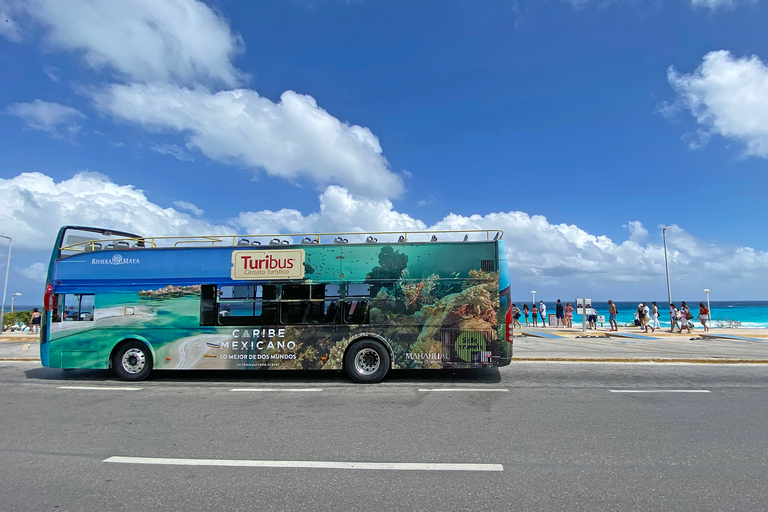 Cancún: Hop-on Hop-off Bus Tour with Submarine Trip