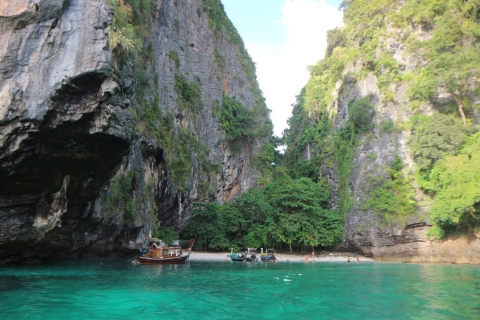 Krabi: prachtige 4 eilanden met cruisediner bij zonsondergangPrivétour met pick-up van Khao Tong of Thalane