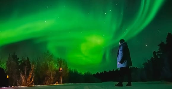 From Rovaniemi: Lapland Aurora Hunt with Barbeque