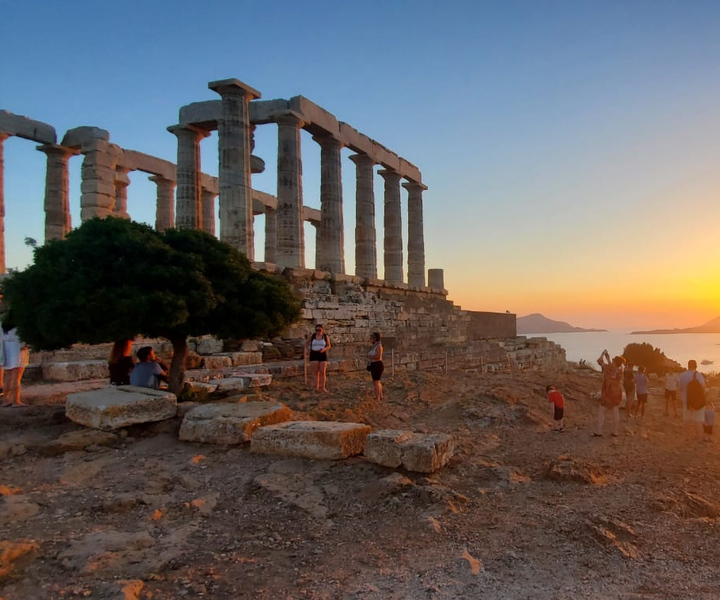 Atenas: Excursão ao Cabo Sunião e Templo de Poseidon com Guia de Áudio