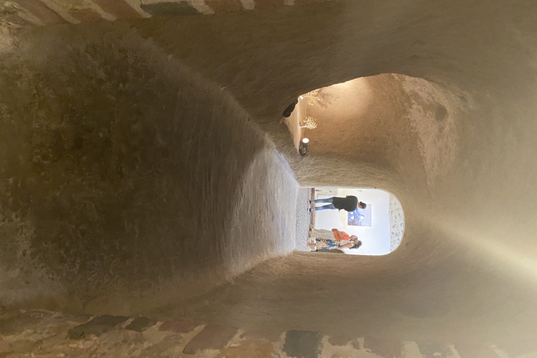 Santorin : Dégustation de vin et visite d'une grotteVisite privée