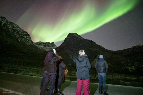 Tromsø: begeleide noorderlichtfotoachtervolging met portret