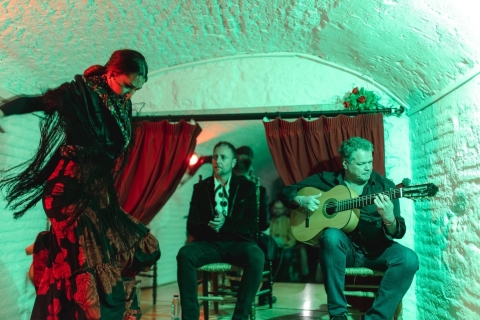 Granada: traditionele flamencoshow in een toegangsticket voor een grotGranada: traditionele flamencoshow in een grot