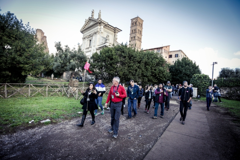 Rome: tour Colosseum, Forum Romanum en Palatijn met voorrangRondleiding in het Frans - 's middags