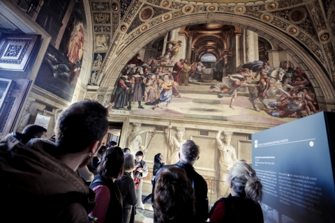 Vaticaanse Musea van 3 uur, Raphael Rooms & Sixtijnse KapelMorning Tour in het Engels
