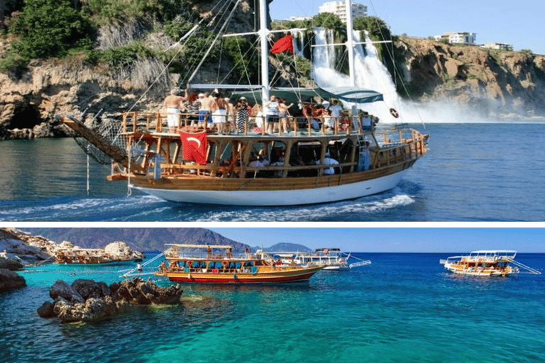 Antalya: Ontspannen boottocht met lunch naar de Duden watervalOntmoeting op de boot