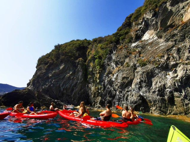 Visit Monterosso al Mare Cinque Terre Happy Hour Kayak Tour in Levanto, Liguria, Italy