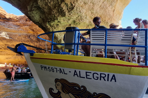 Benagil Cave Tour with Swim Stop, free Drink & Sunset Option Benagil Caves & Coast Boat Tour with Swim Stop and Drink